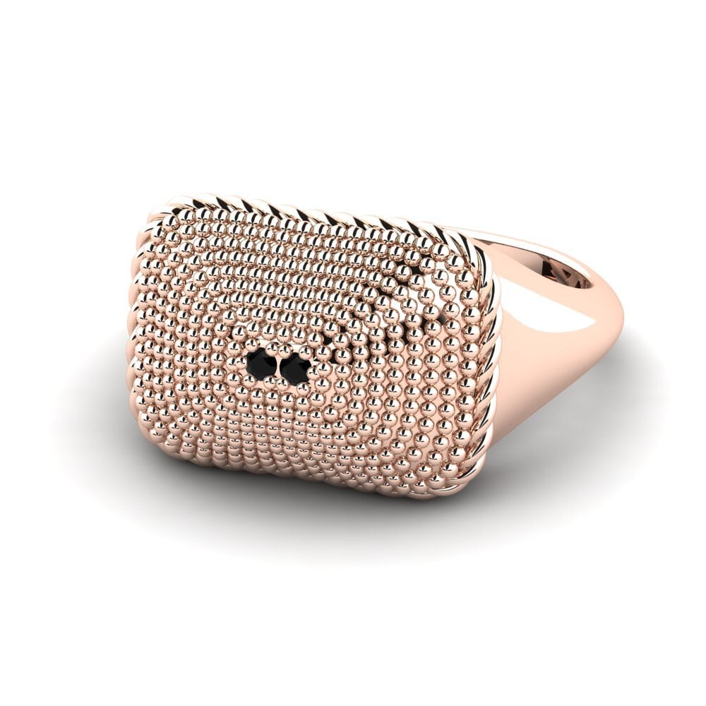 Zafiro negro Anillo meñique Wisend