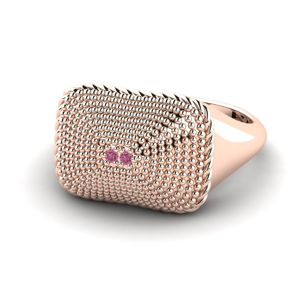 Granate Rhodolite Anillo meñique Wisend