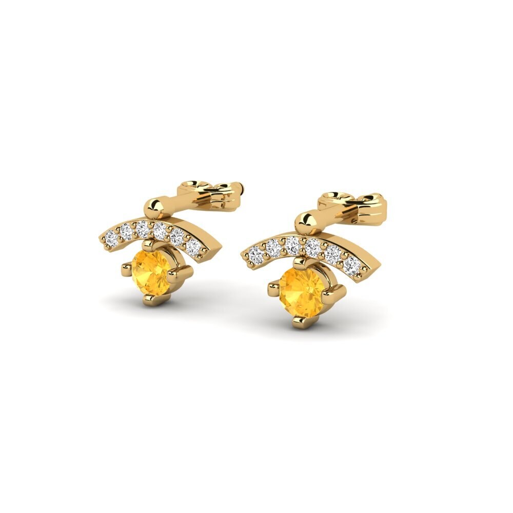 Citrine Women's Earring Wizened