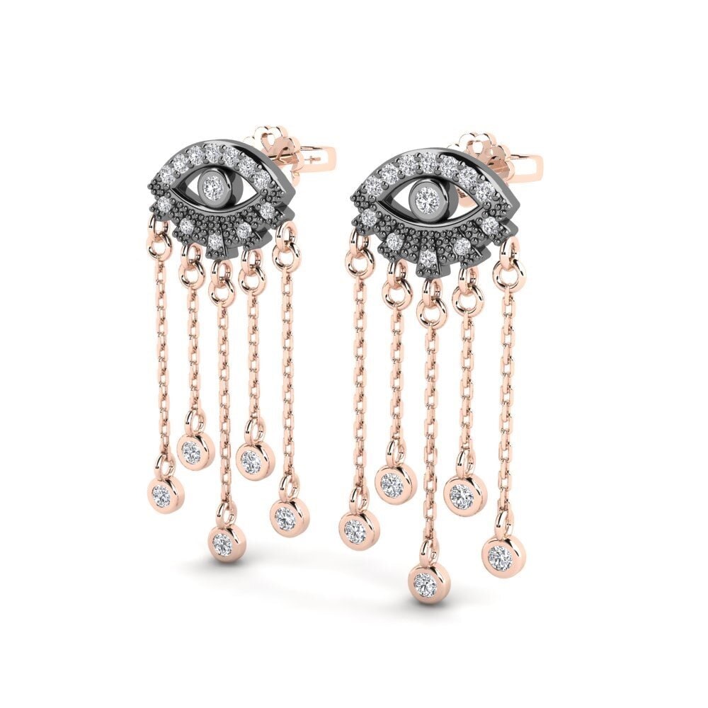 14ct Rose Gold Women's Earring Wodala