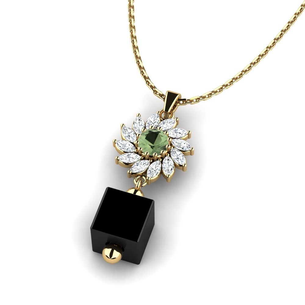 Zafiro Verde Colgante de Mujer Wofford