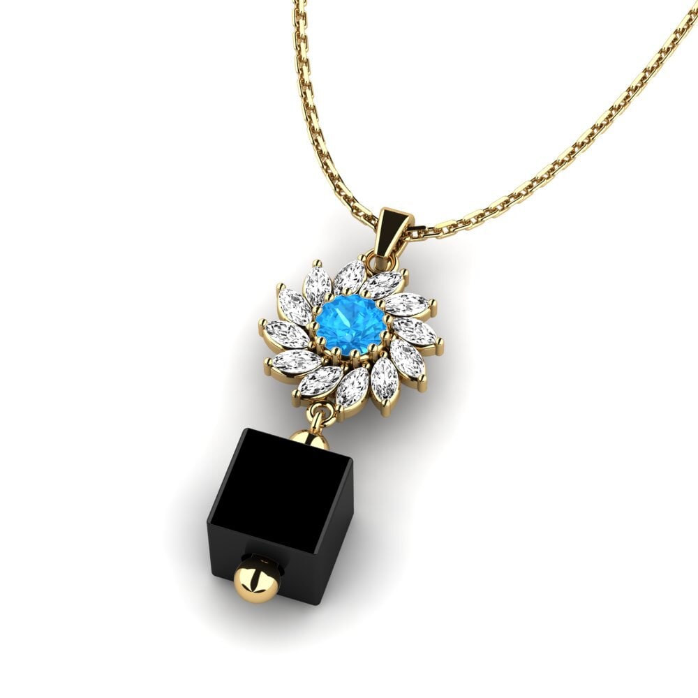 Topacio azul Colgante de Mujer Wofford