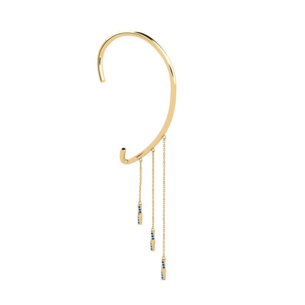 Đá Zirconia Xanh Lam Bông tai nữ Wofiira
