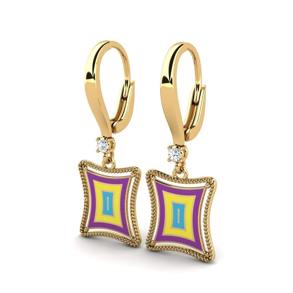 14ct Yellow Gold Women's Earring Wolof