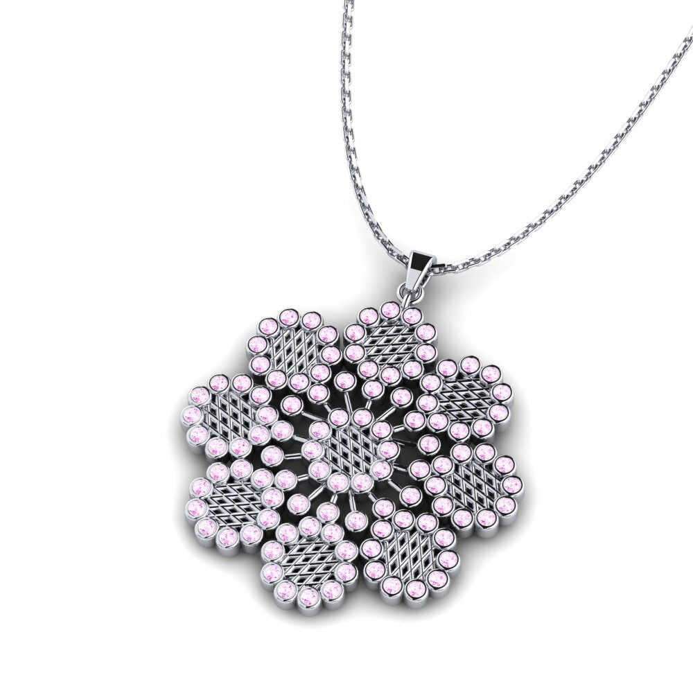 Roze Saffier Dames Hanger Wootten