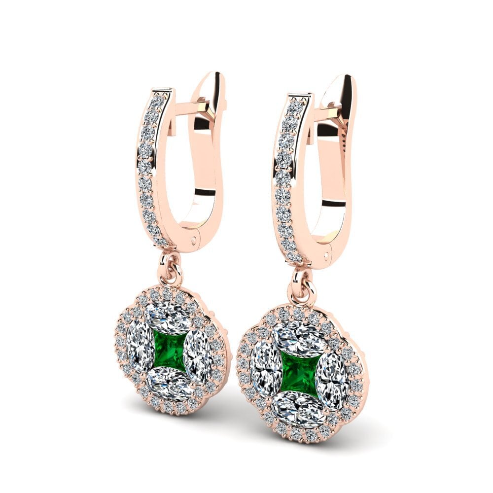 Princesa Circonita Verde Pendiente de mujer Woullard