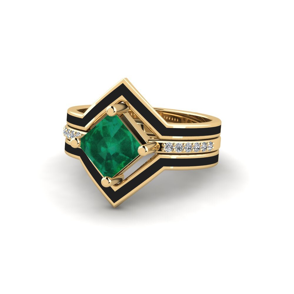 Emerald Ring Wourg - SET