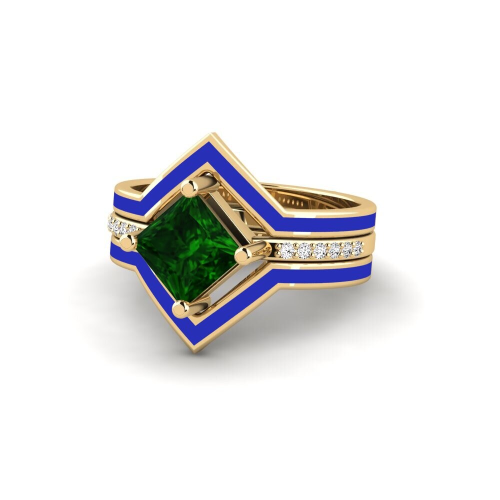 Grüner Turmalin Ring Wourg - SET