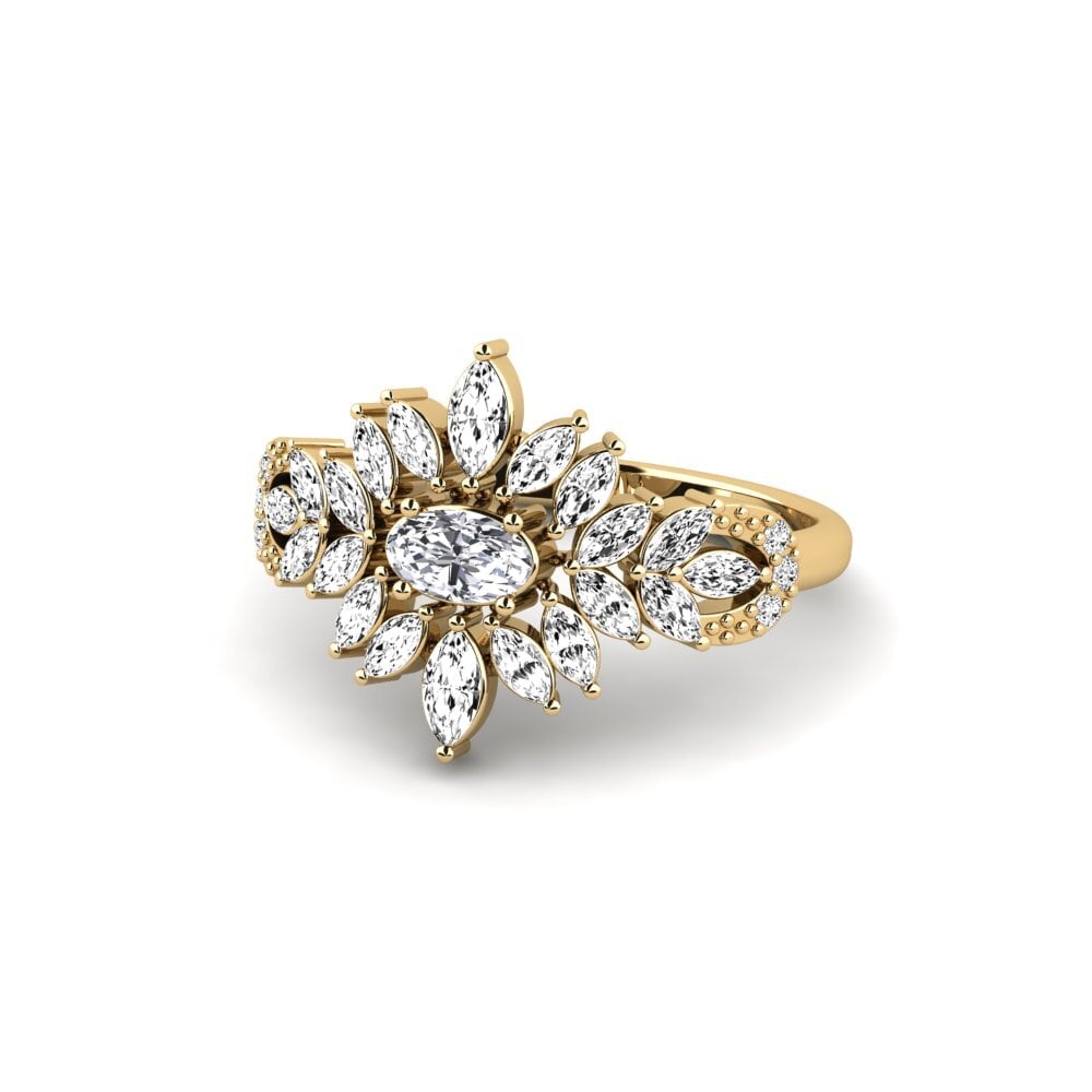 Moissanite Anel de Noivado Wrefrih