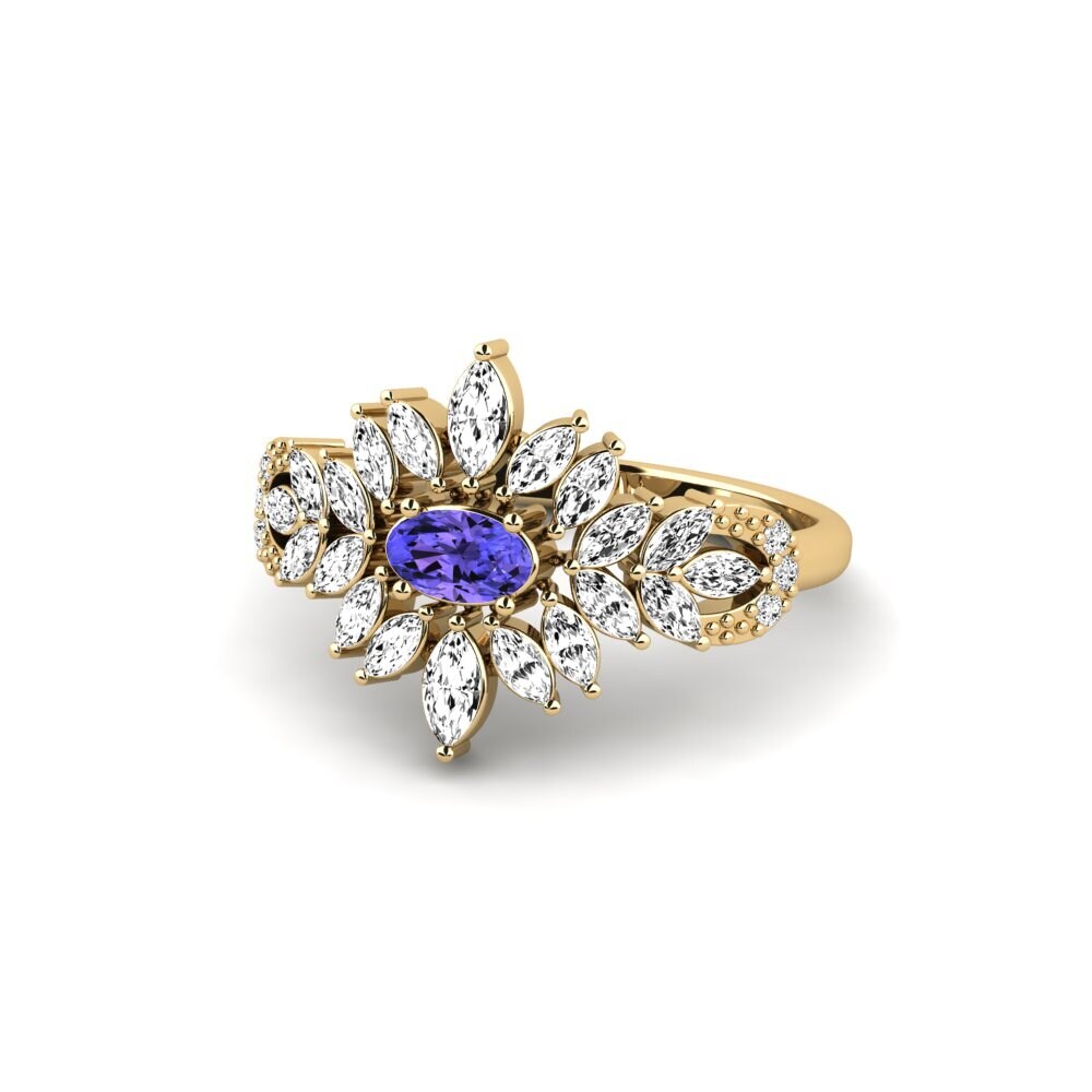 Tanzanita Anillo de compromiso Wrefrih
