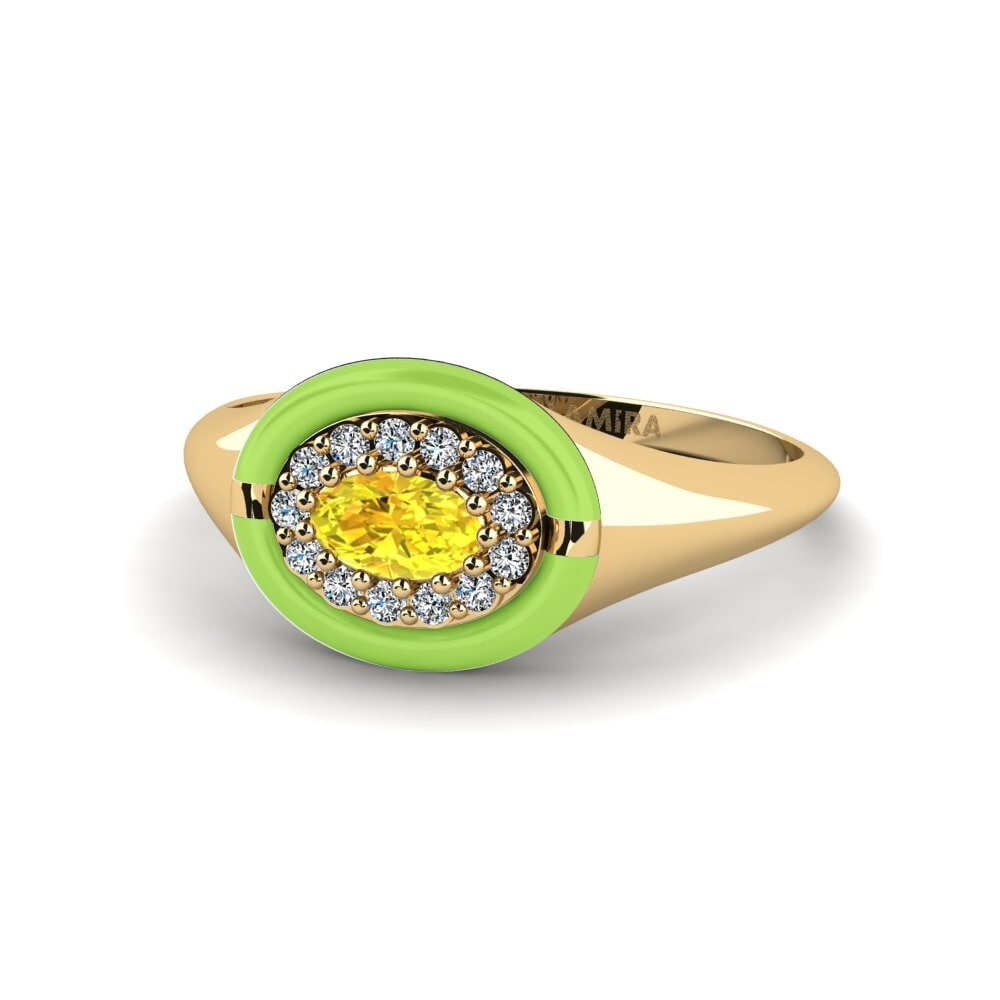 Zafiro amarillo Anillo Wyoming