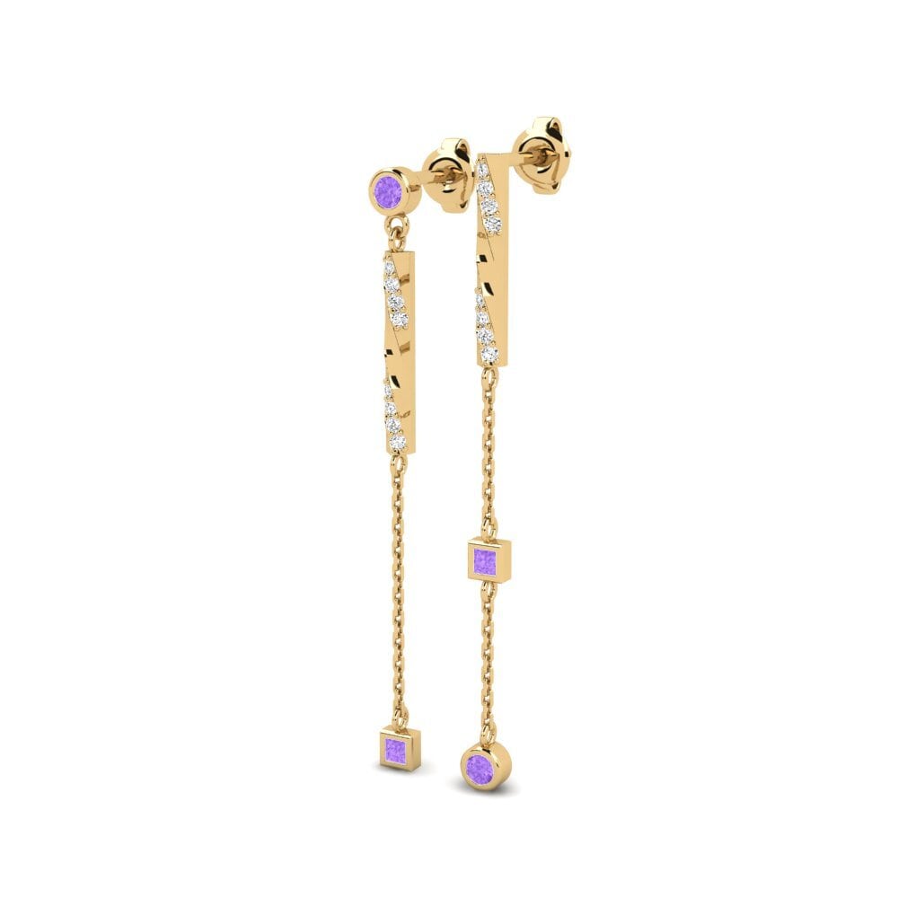 Amethyst Damen ohrring Xandalis