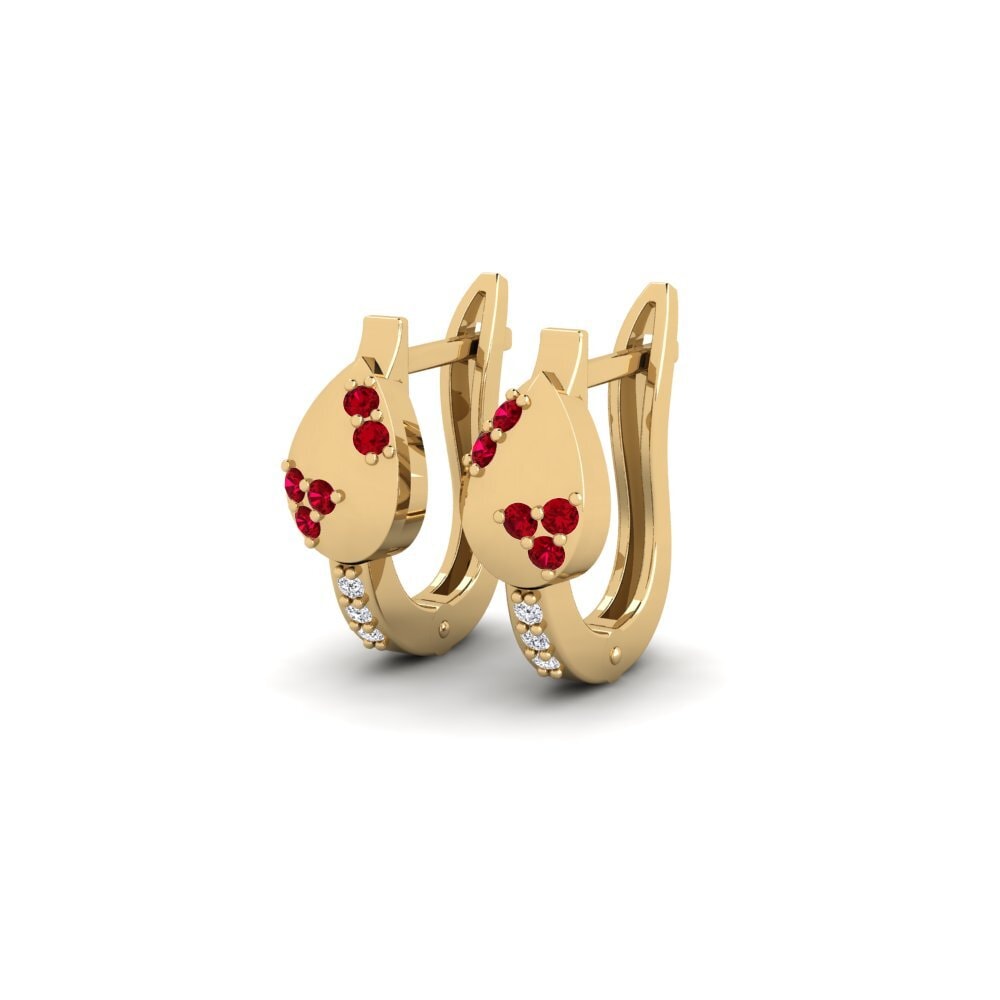 ruby-zirconia ต่างหู Xarimbas