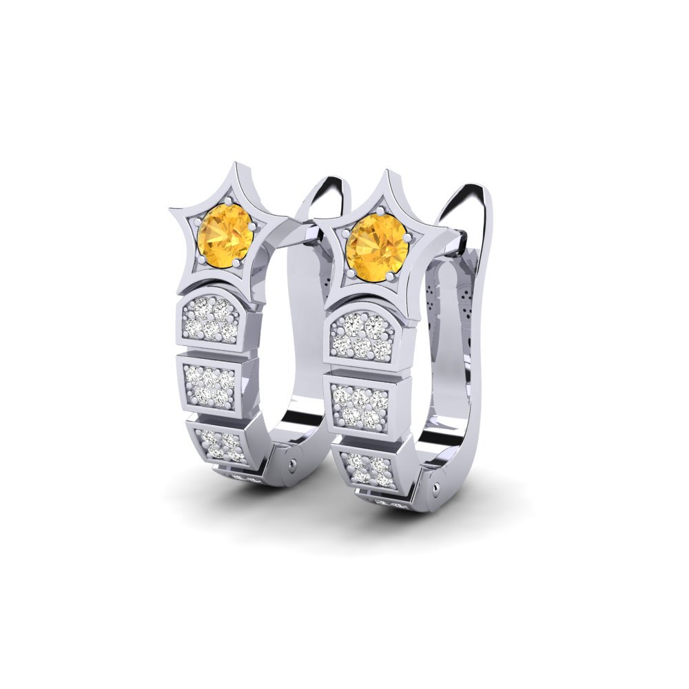 Citrine Women's Earring Xemeroma