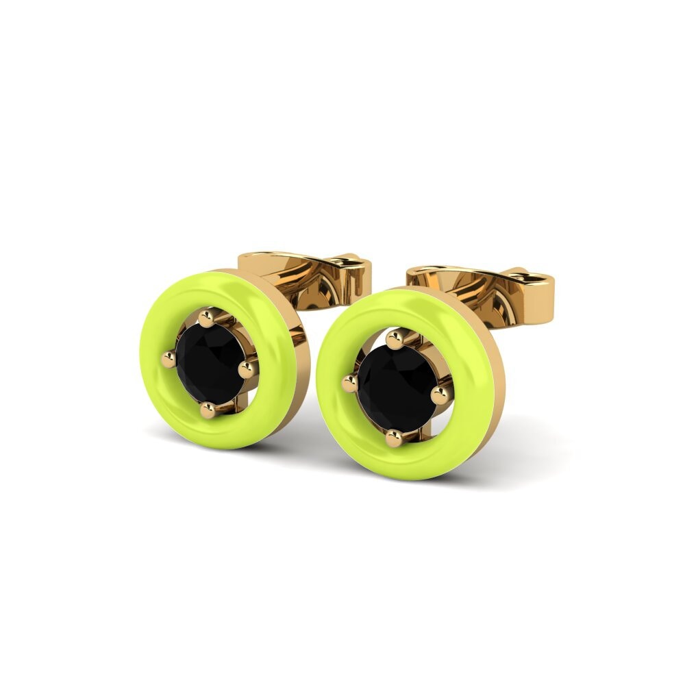 Ônix Negro Brincos Feminino Xilli