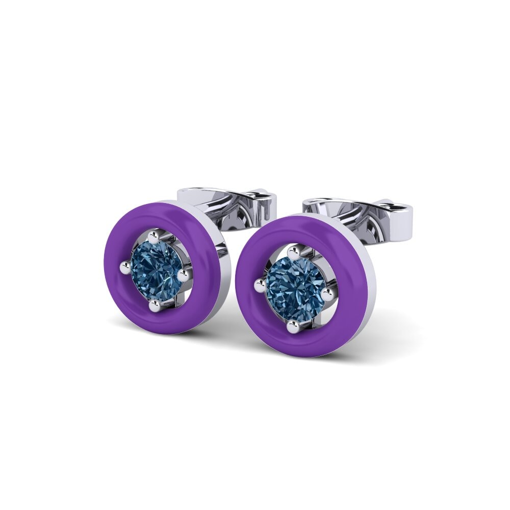 Diamante Azul Pendiente de mujer Xilli