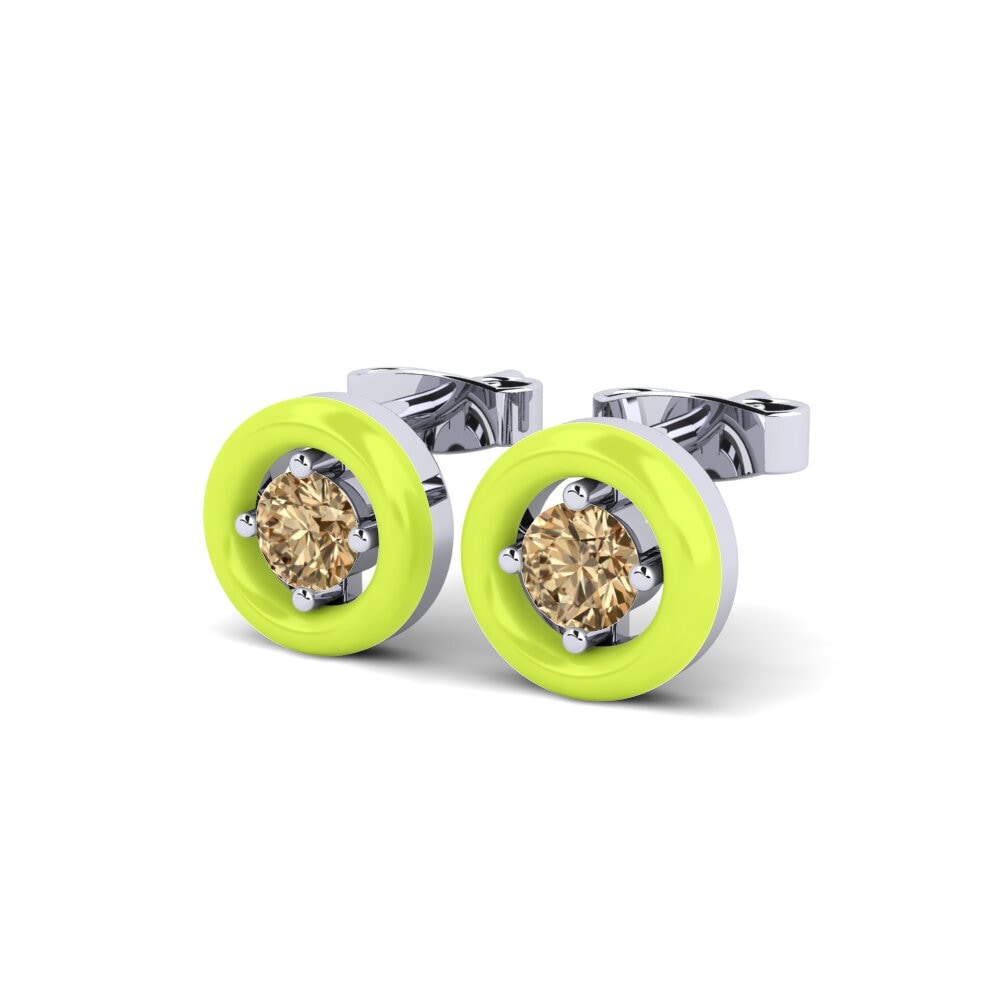 Brown Diamond Women's Earring Xilli