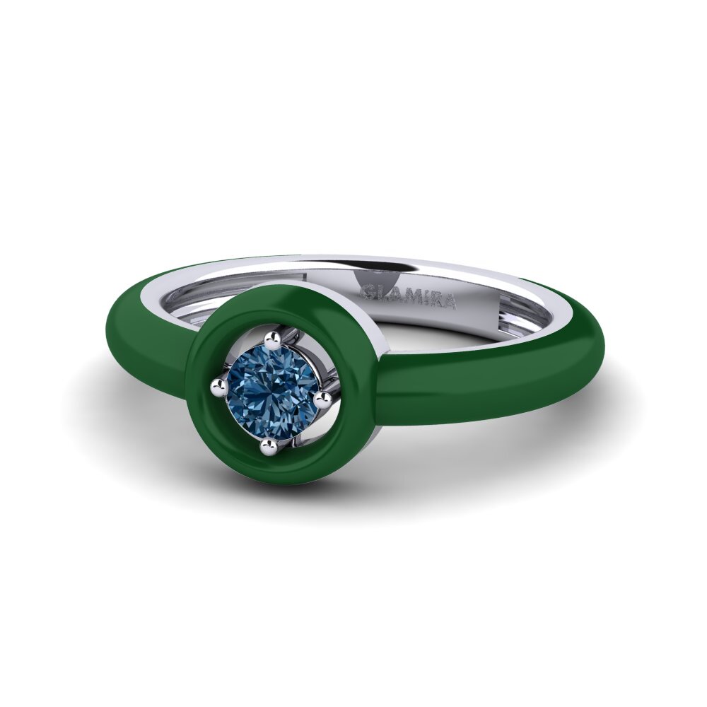 Blauer Diamant Ring Xilli