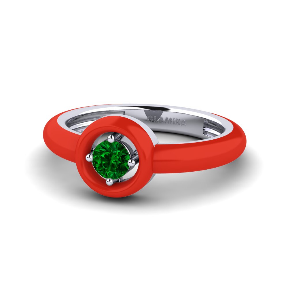 Grüner Zirkonia Ring Xilli