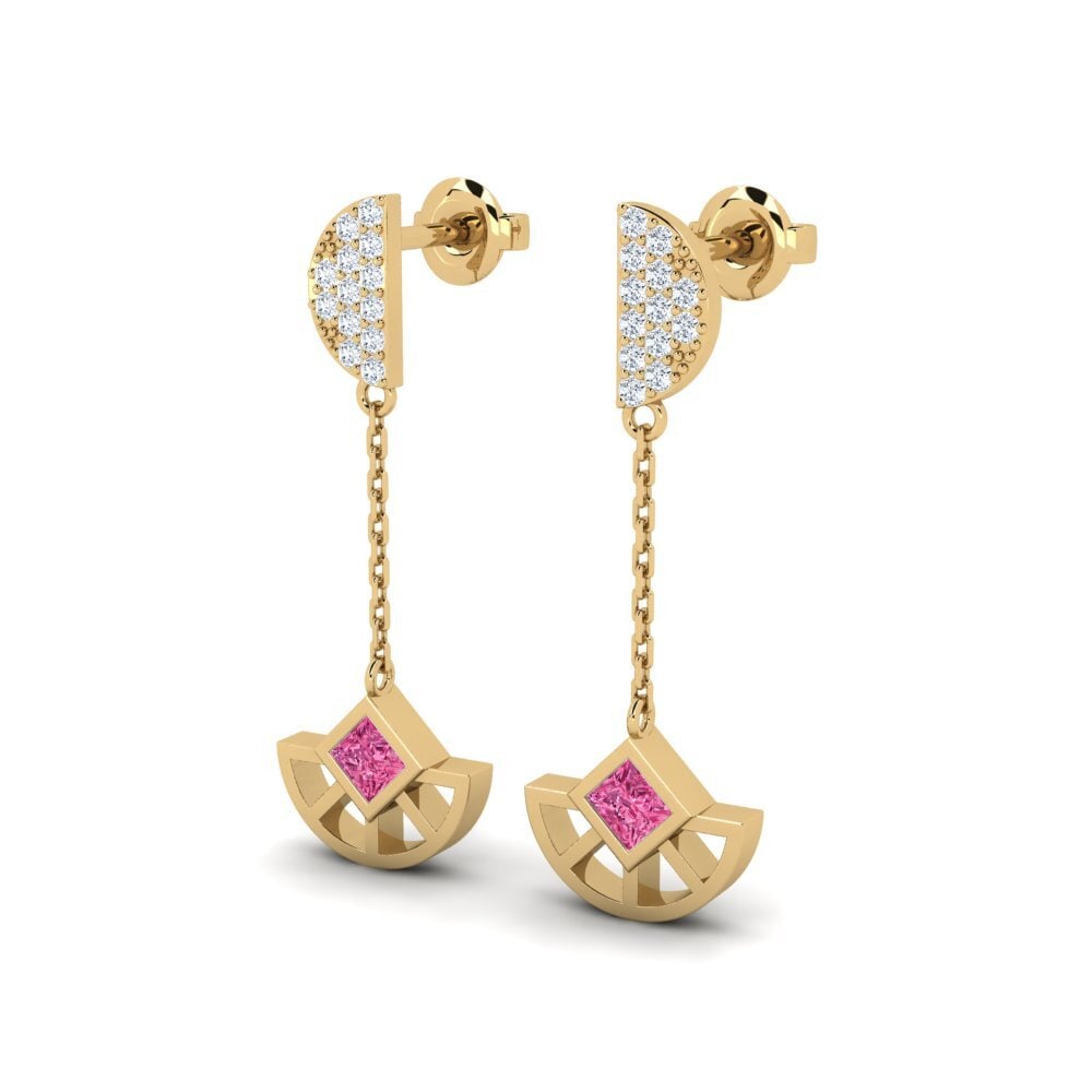 Pink Tourmaline Women's Earring Xylia