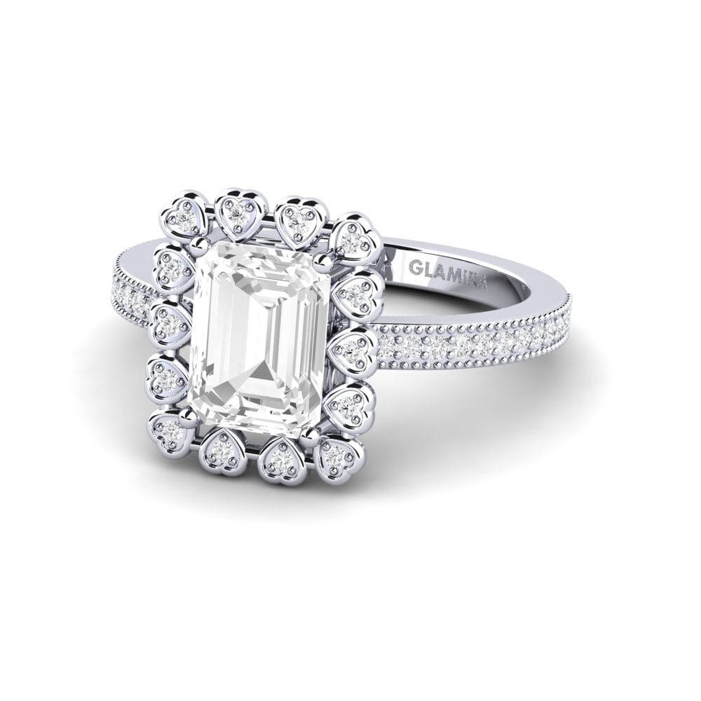 White sapphire Engagement Ring Xyster