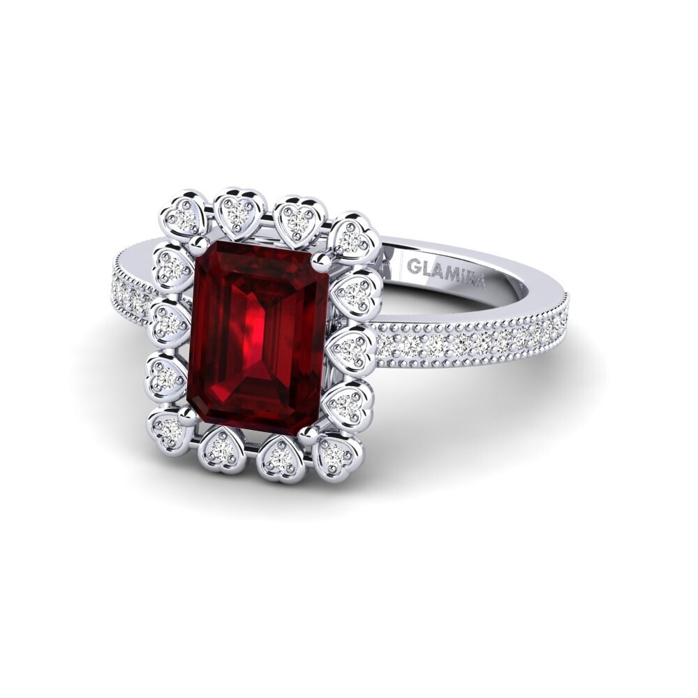Garnet Engagement Ring Xyster