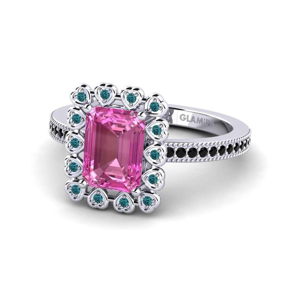Pink Topaz Engagement Ring Xyster