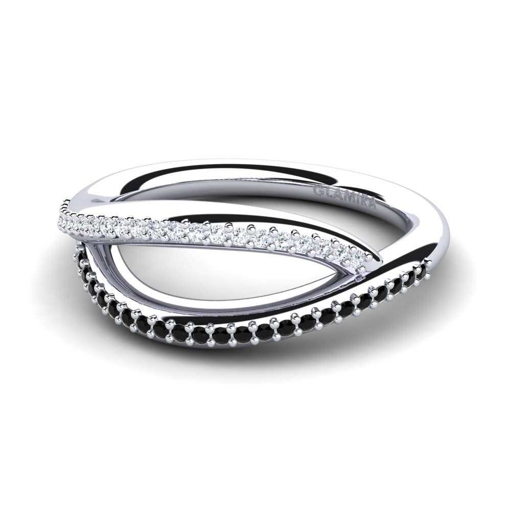 Schwarzer Diamant Ring Yackelin
