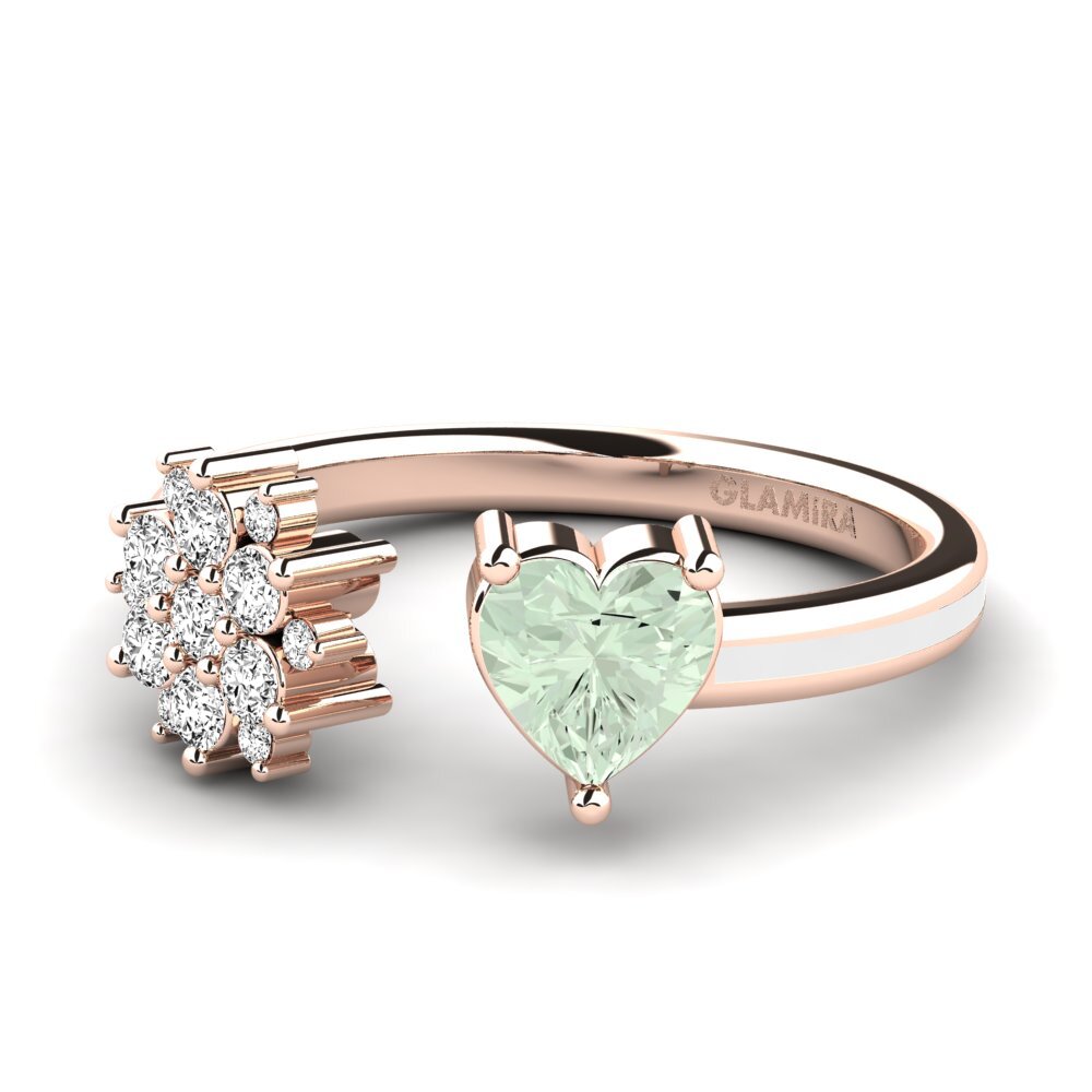 Amatista verde Anillo Yan