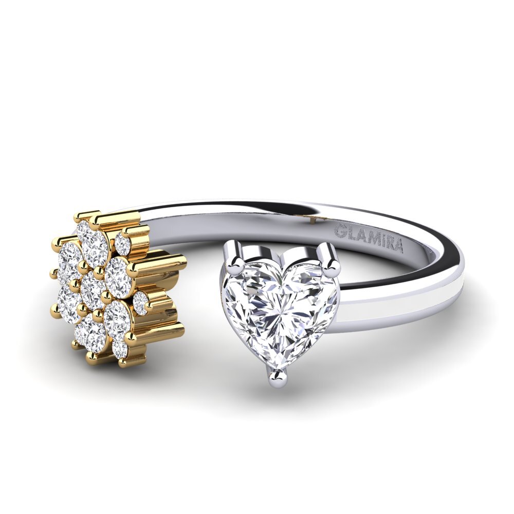 375 Weiß & Gelbgold Ring Yan