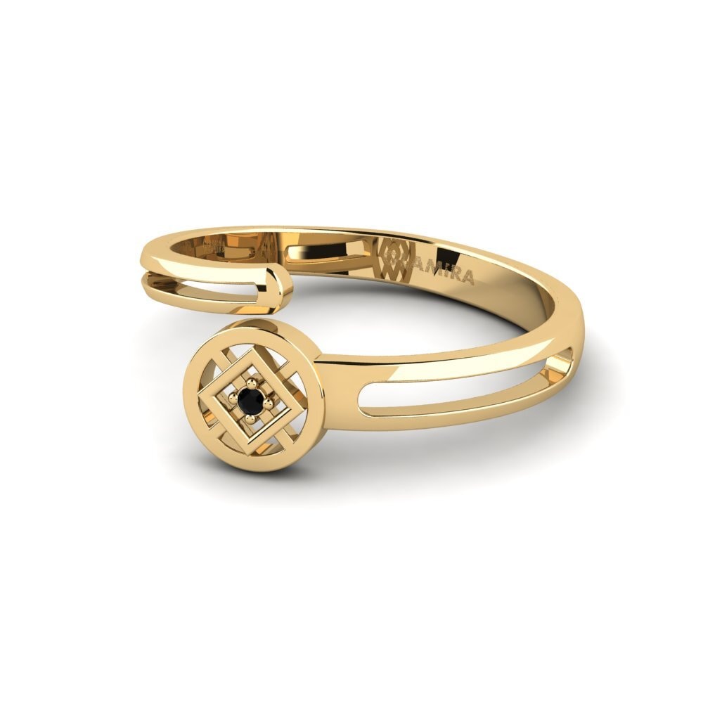 Zafiro negro Anillo Yaritza