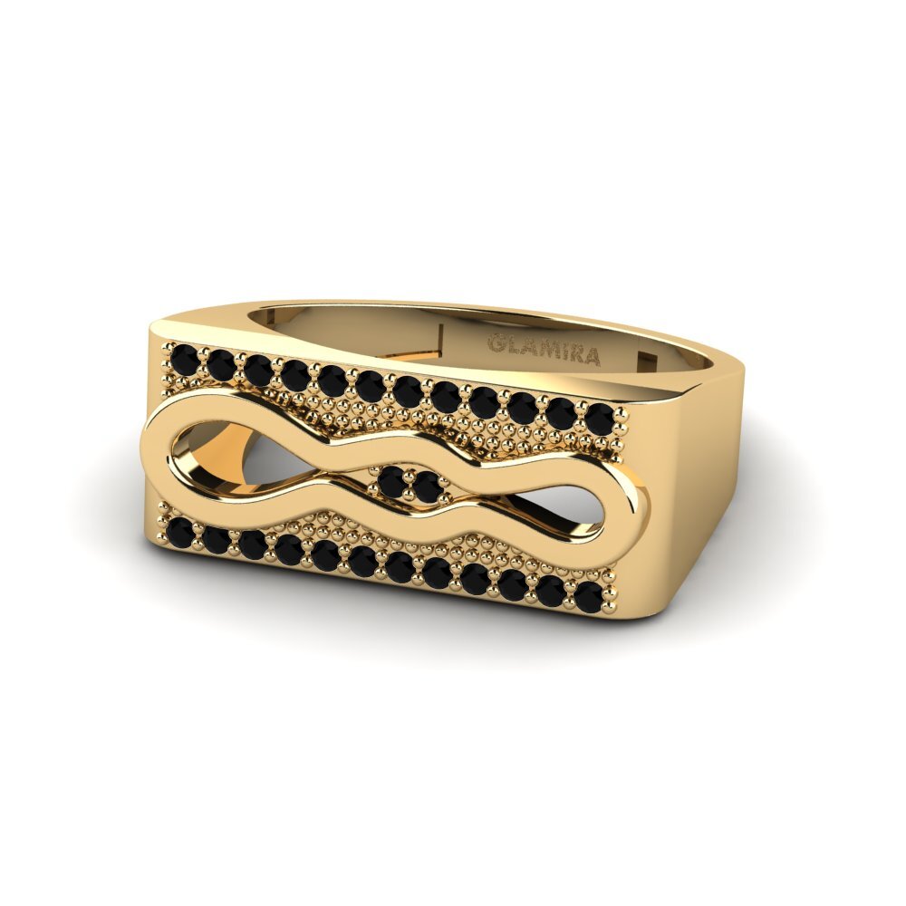 Zafiro negro Anillo Ydnas