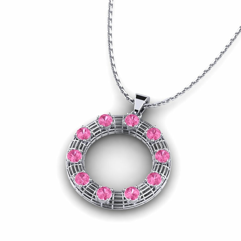 Roze Saffier Dames Hanger Yegor