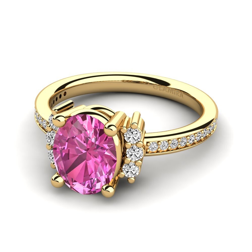 Pink Topaz Engagement Ring Yelita