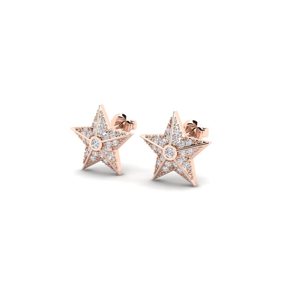 9ct Rose Gold Women's Earring Yera