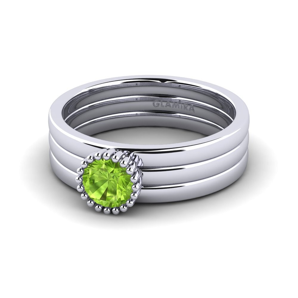 Peridot Engagement Ring Yncou