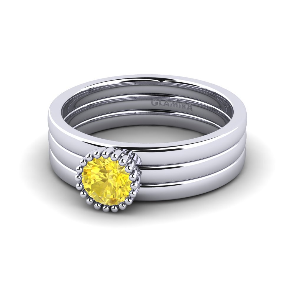 Yellow Sapphire Engagement Ring Yncou