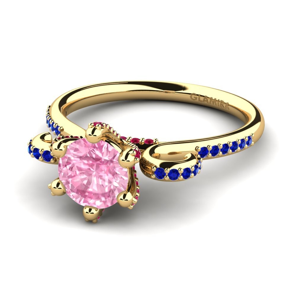 Pink Sapphire Engagement Ring Yomaris