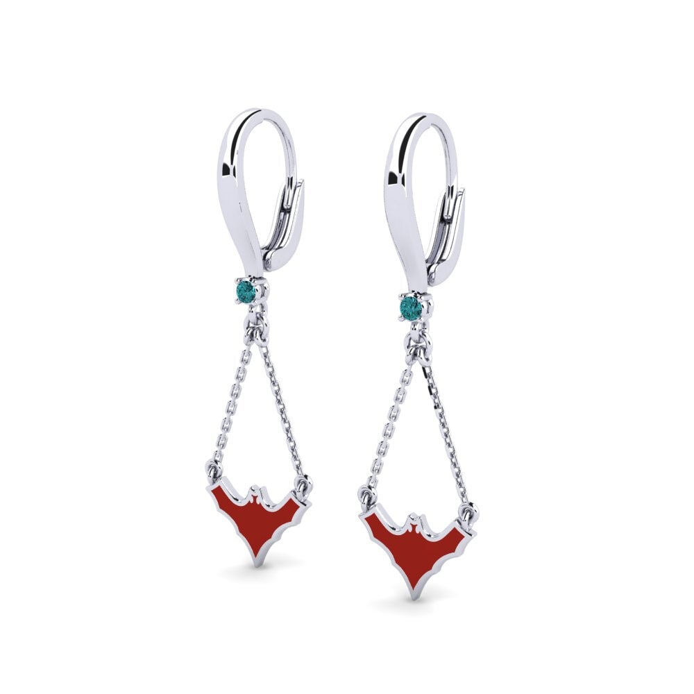 Diamante Azul Pendiente de mujer Yonanne
