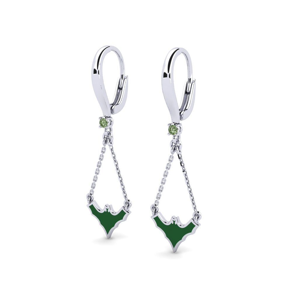 Diamante Verde Pendiente de mujer Yonanne