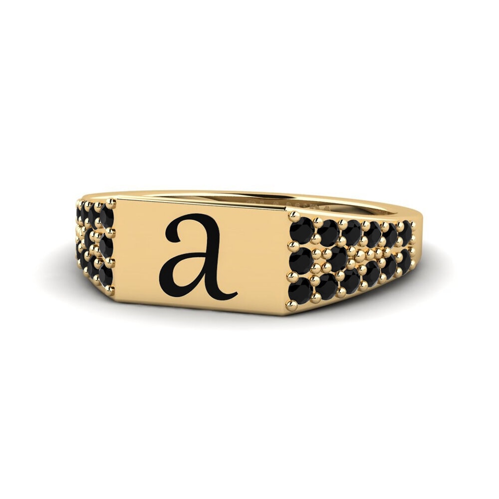 Zafiro negro Anillo meñique Yoqimli