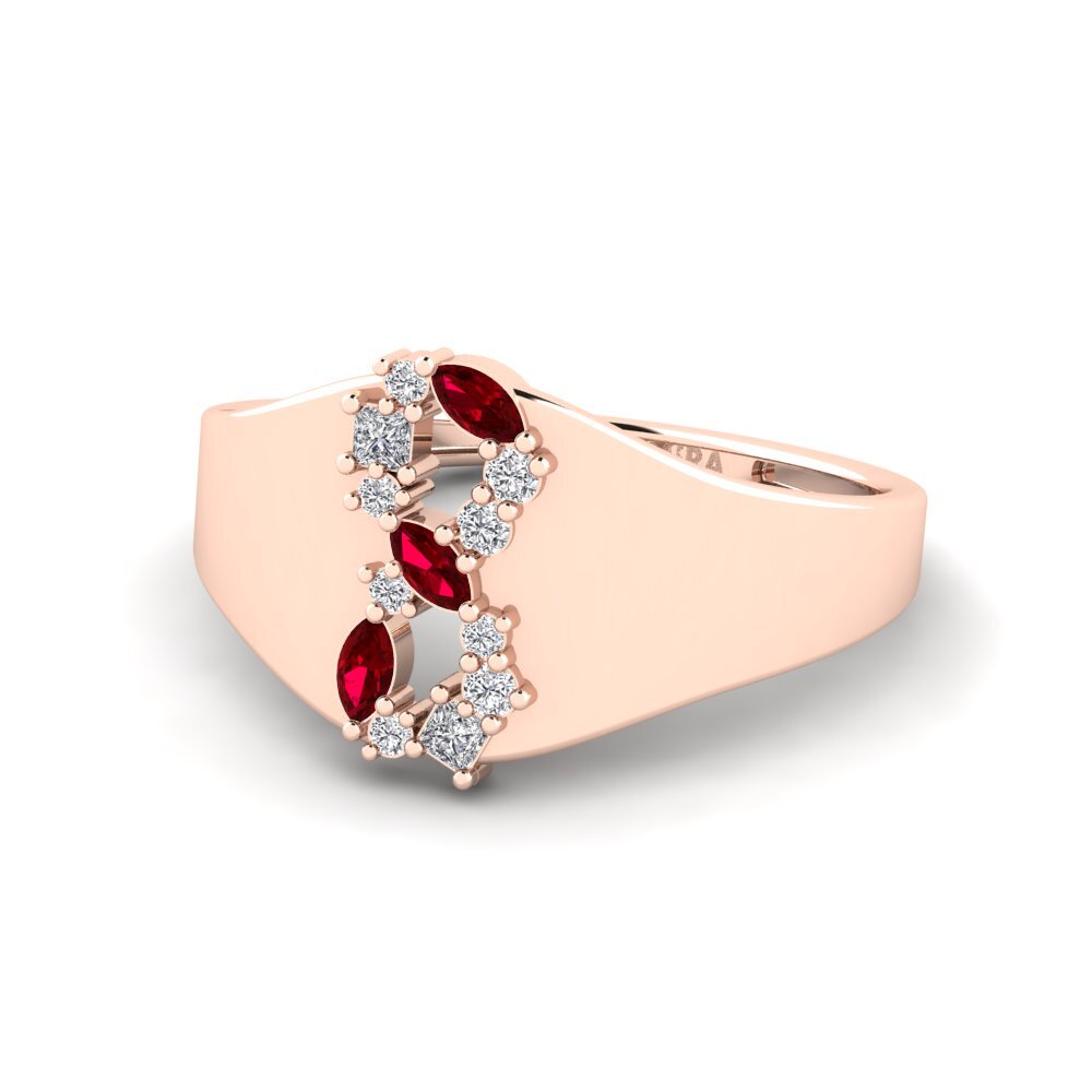 Circonita Roja Anillo Yorqi