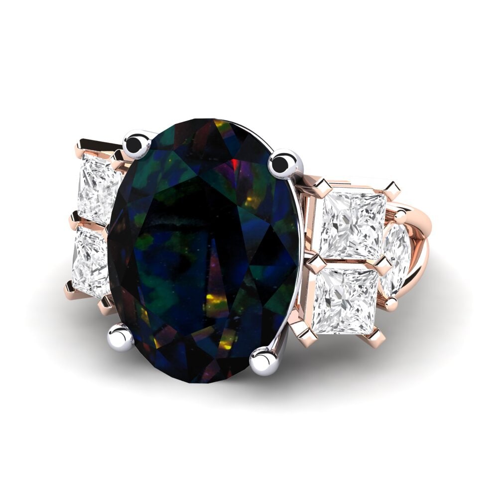 18ct Rose & White Gold Ring Yovela