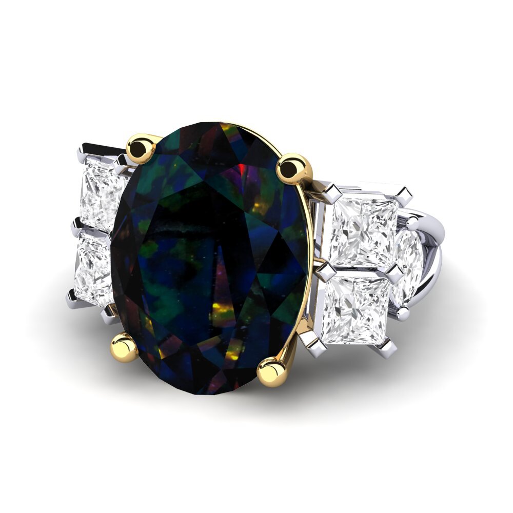 18ct White / Yellow Gold Ring Yovela