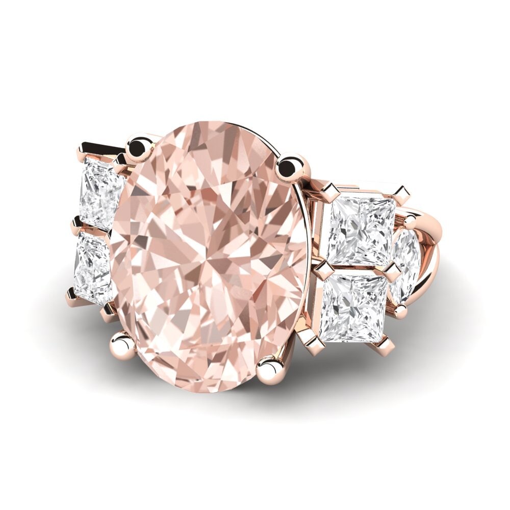 14ct Rose Gold Morganite Ring Yovela