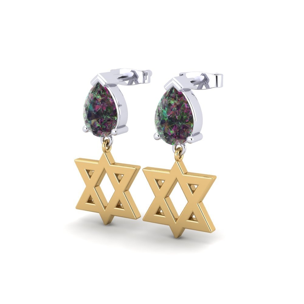 Đá Topaz Huyền Bí Bông tai nữ Ysolt