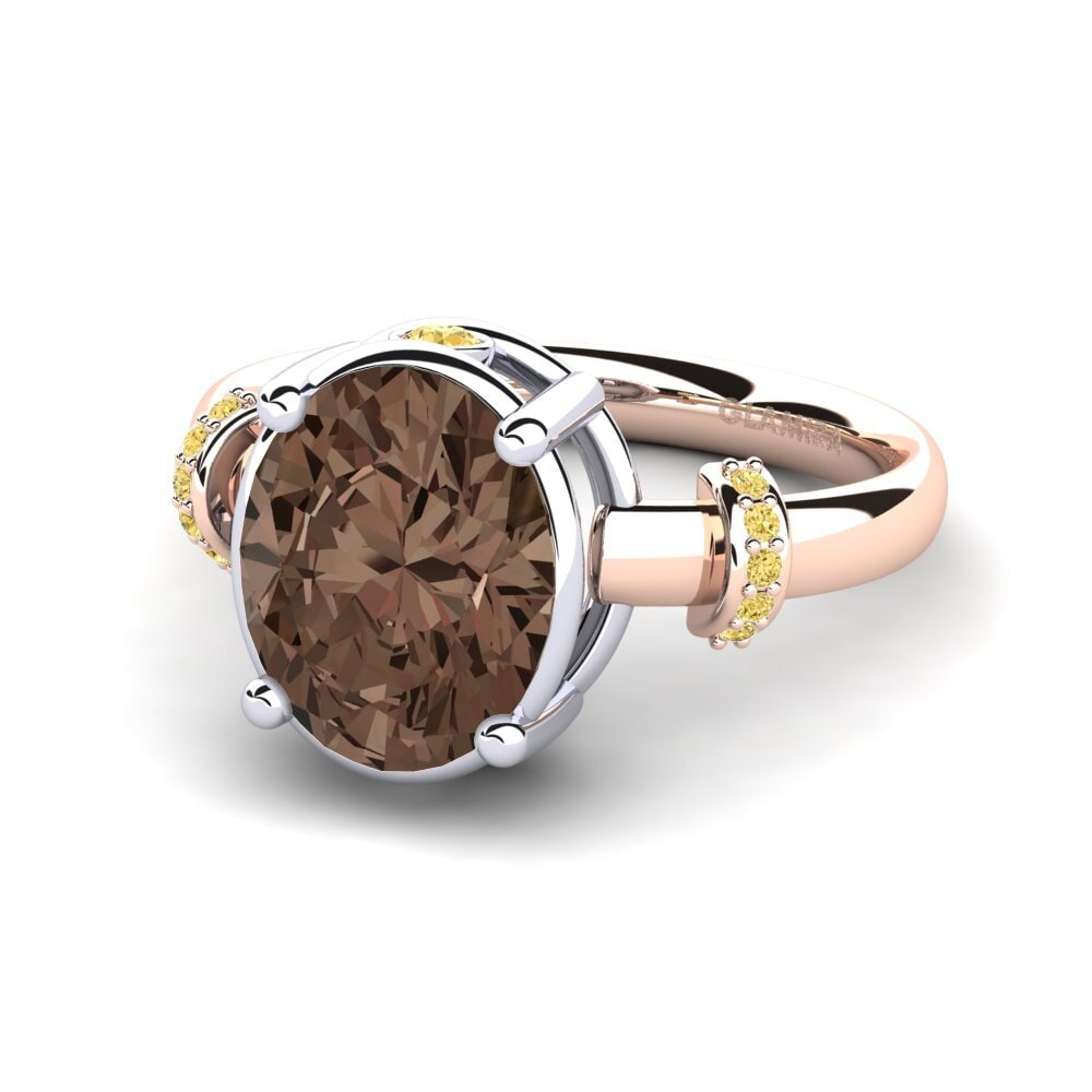 Smoky Quartz Engagement Ring Yudella