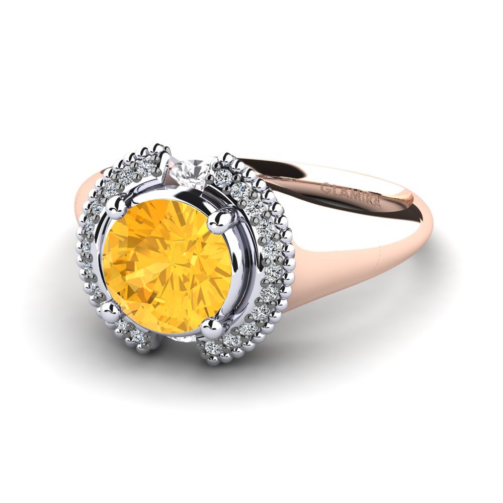 Citrine Engagement Ring Yuki