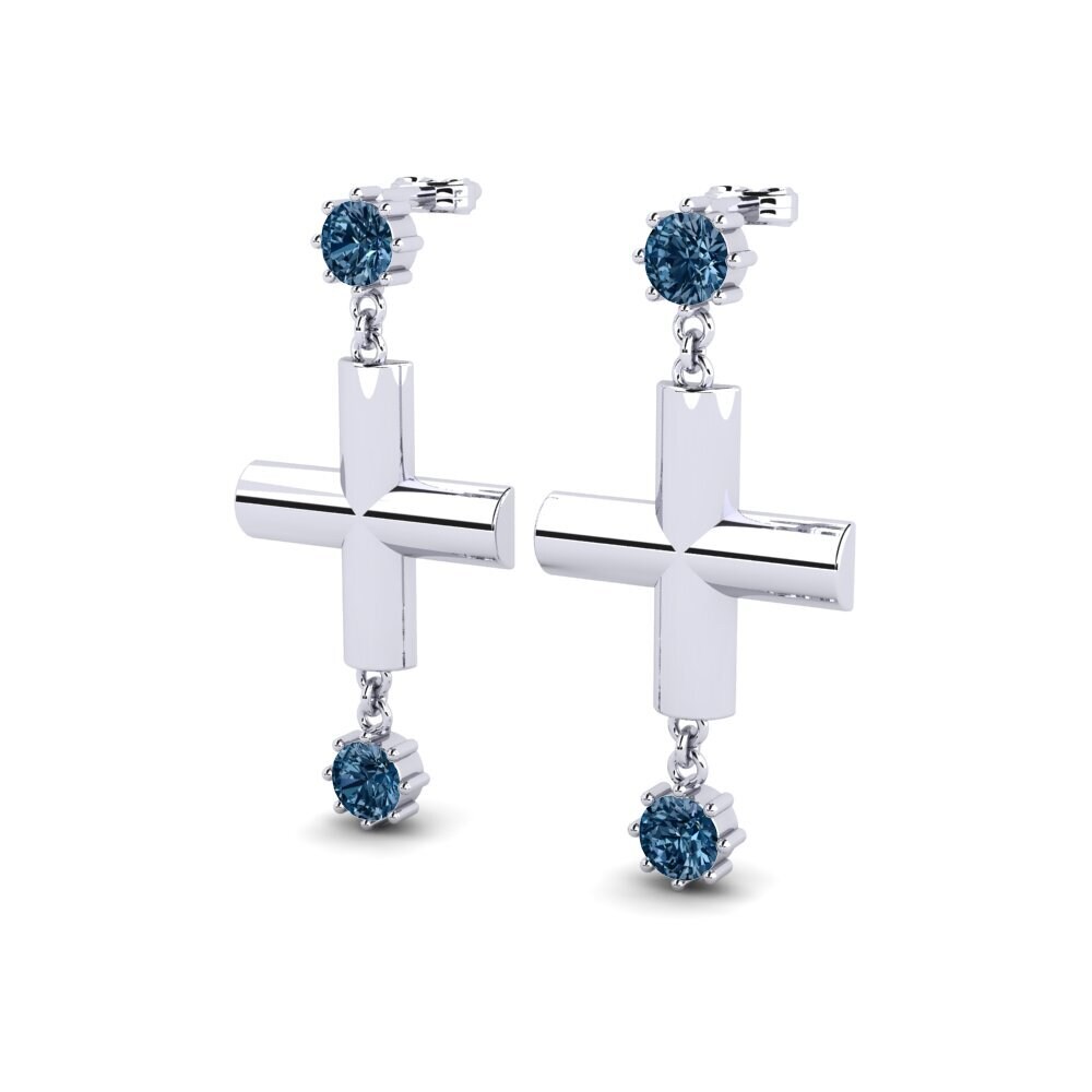 Blauer Diamant Damen ohrring Yukint