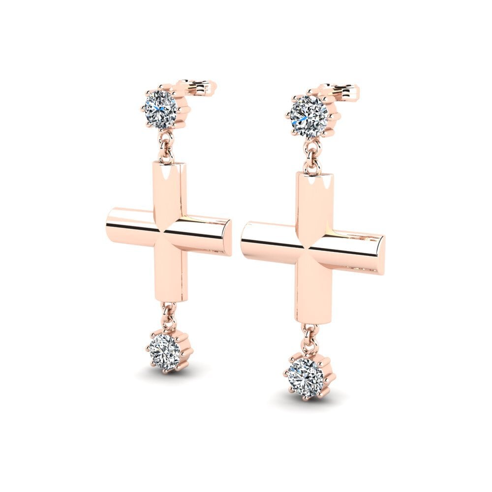 18ct Rose Gold Women's Earring Yukint